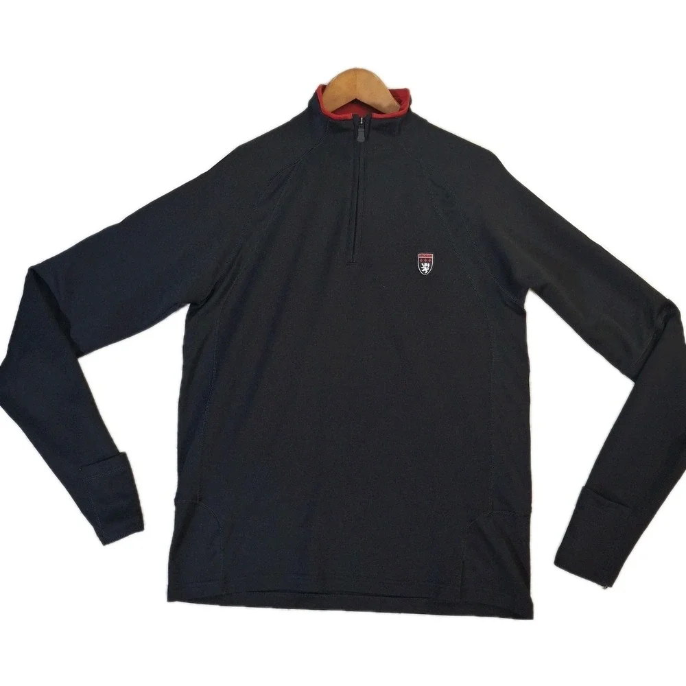 Polo Sport Ralph Lauren Pullover Womens‎ Medium Blue 1/4 Zip  Performance Crest
